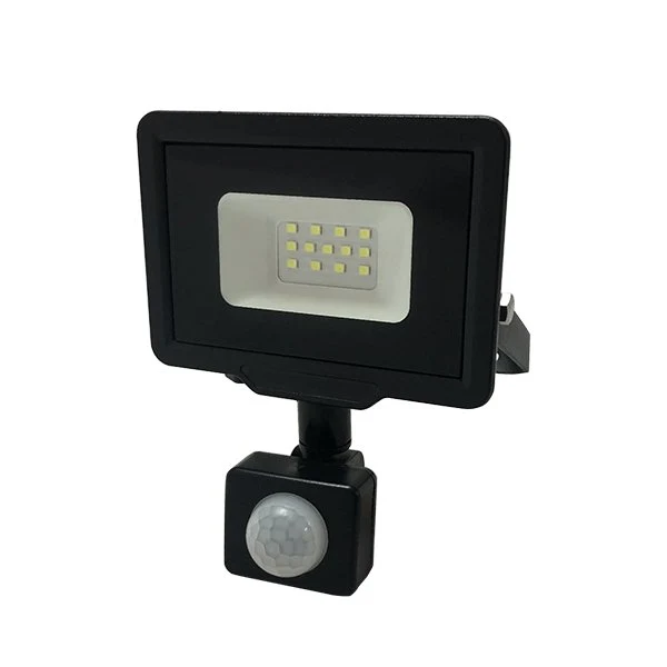 LED-Fluter, 10 W, 2700 K, IP65, Bewegungsmelder