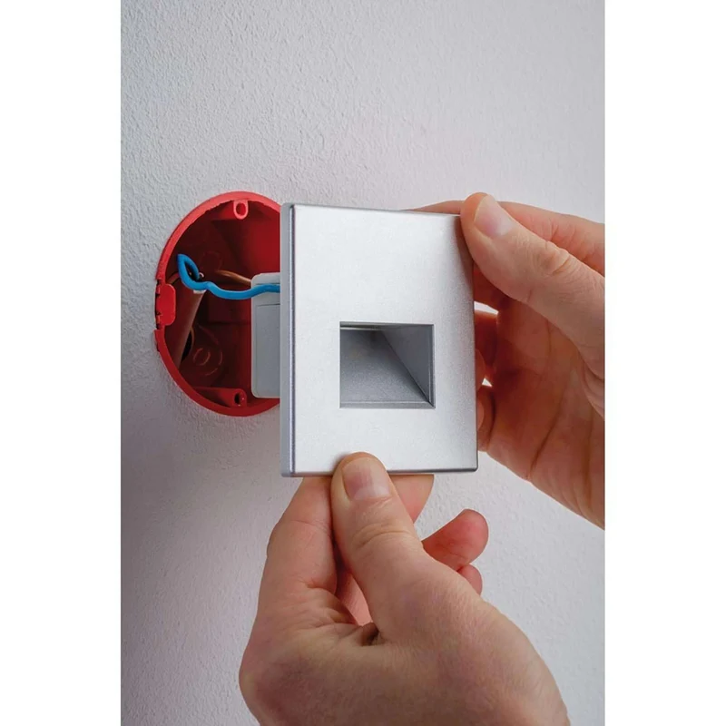 Wandeinbauleuchte LED Edge Quadro Chrom-Matt