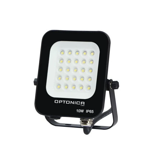 LED-SMD-Fluter, 10 W, 900 lm, IP65, schwarz, 4500 K