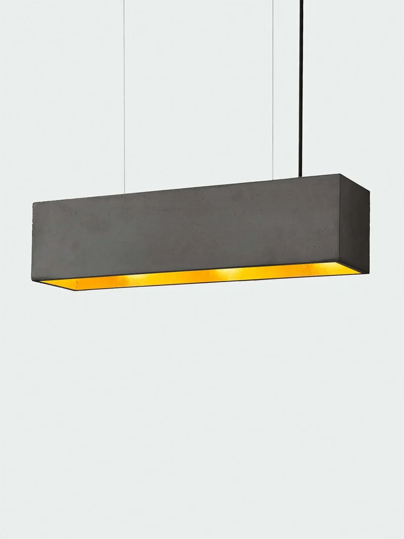 Gantlights B4 LED-Pendelleuchte Beton 56cm dimmbar
