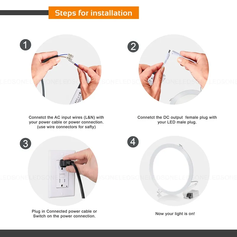 LED Treiber 8–12W 300mA 25–45V DC Konstantstrom Netzteil ~1111