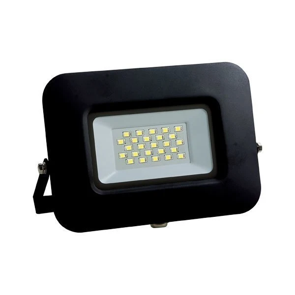LED-Fluter, 20 W, 1700 lm, slim, schwarz, IP65, 4500 K (neutralweiß)