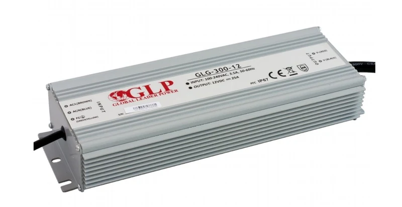 LED-Netzteil, 300 W, 12 V DC, 25 A, IP67, CV+CC