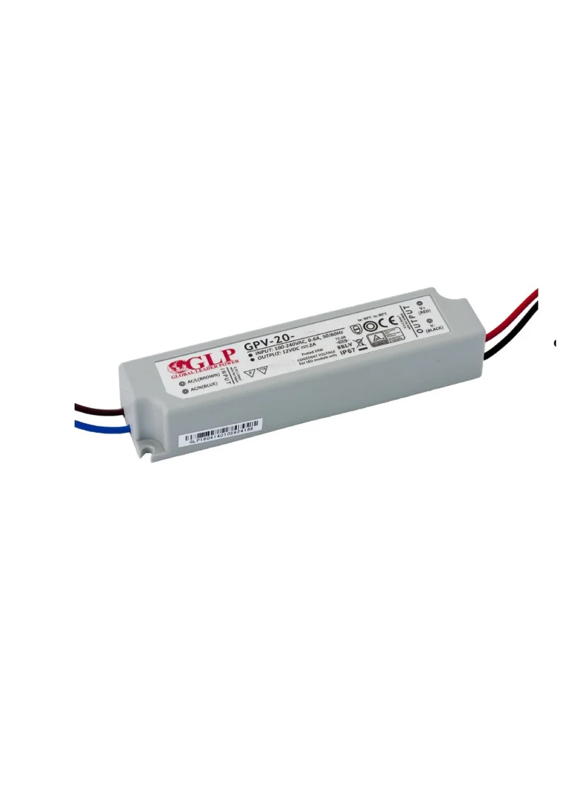 GPV-20: LED-Netzteil, 20 W Serie, IP67, 5 V DC / 3 A