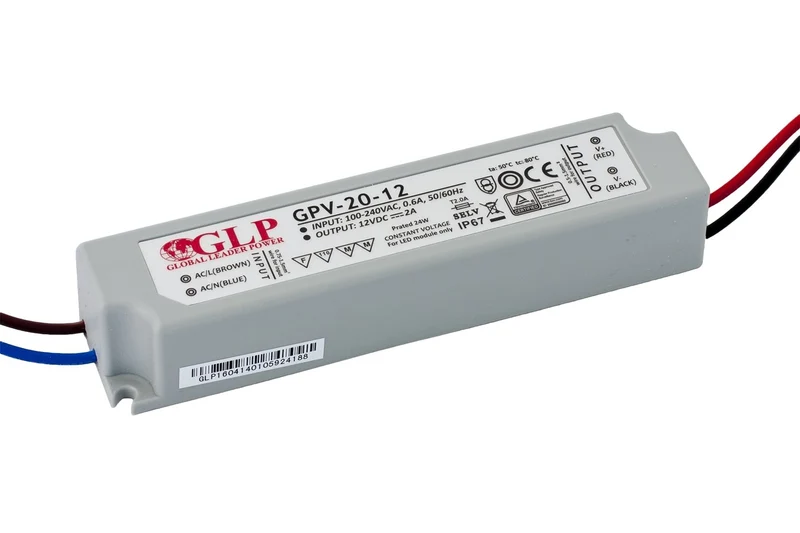 GPV-20: LED-Netzteil, 20 W Serie, IP67, 5 V DC / 3 A