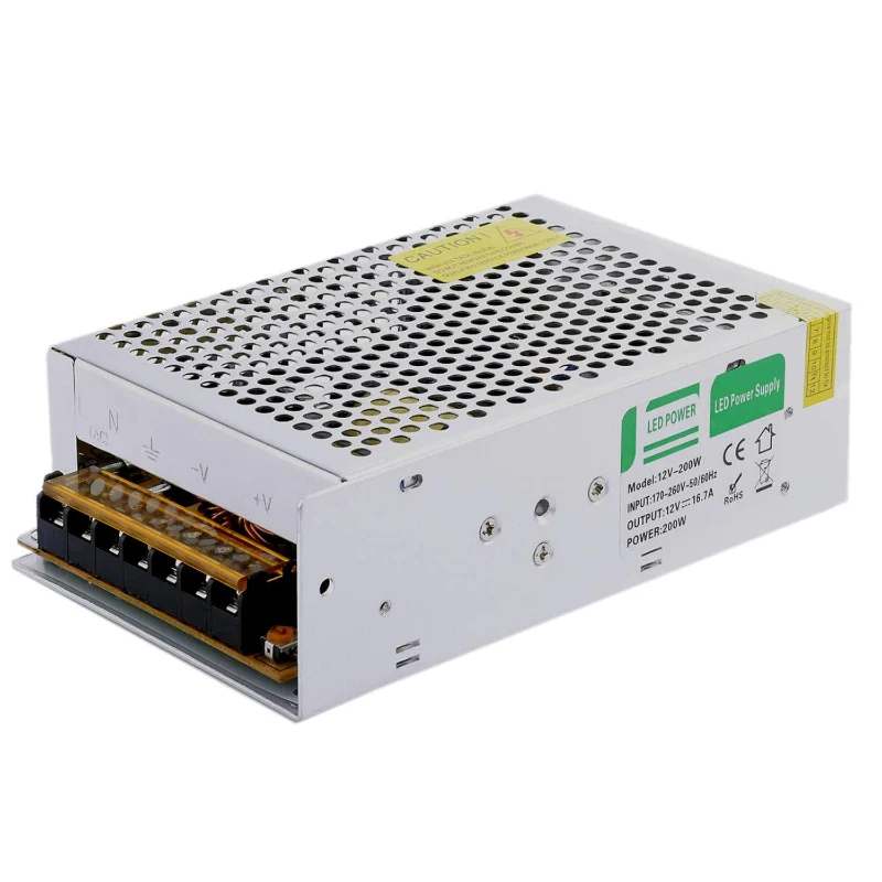 Ledsone LED Schaltnetzteil 24V 200W 8.33A Aluminium ~1102