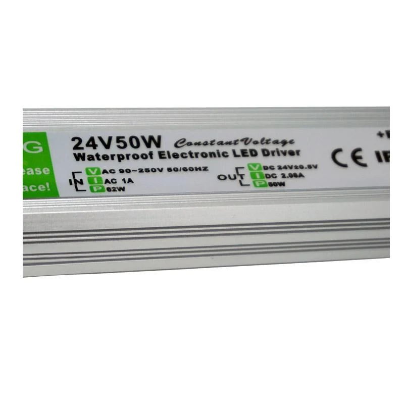 50W LED-Trafo 24V Netzteil Wasserdichter für LED-Streifen~1101
