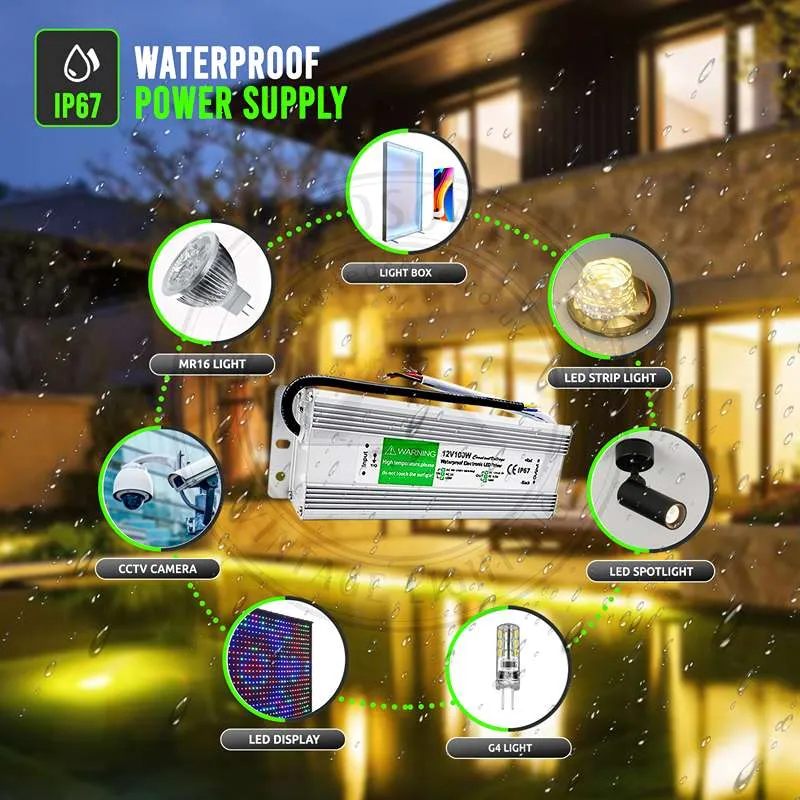 DC12V IP67 30W Wasserdichter LED Treiber Netzteil transformator~1097