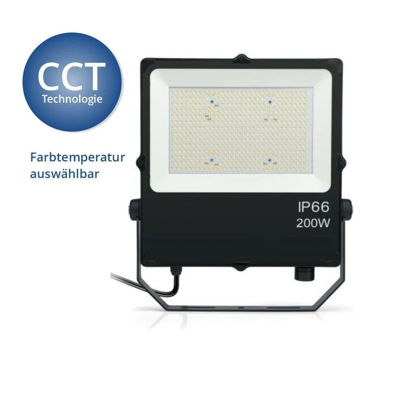 CCT LED Fluter, 200 W, 20.000 lm, 3000K-6000K, IP66