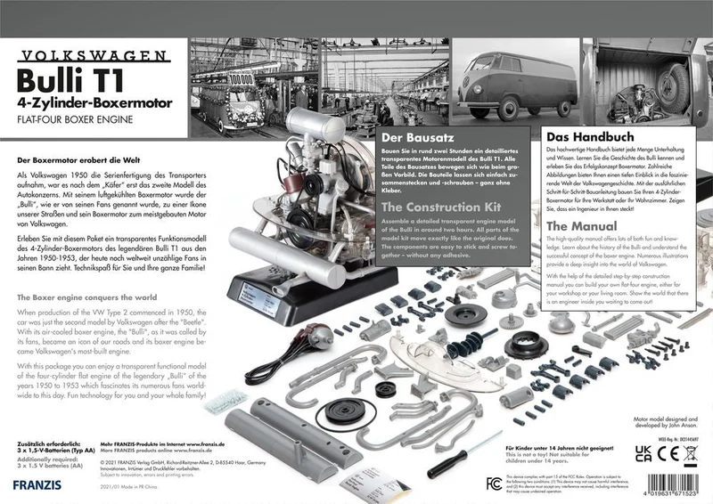 VW-Bulli T1 4-Zylinder-Boxermotor