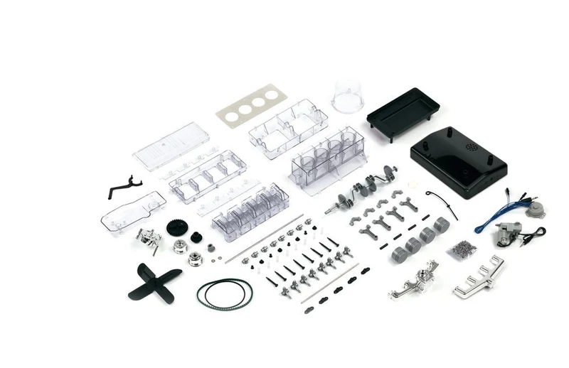 Der große Technikbausatz 4-Zylinder-Motor