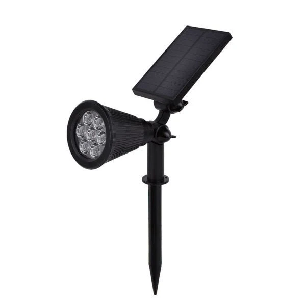 LED Solar-Gartenspot, mit Spieß, 1,5 W, blaues Licht