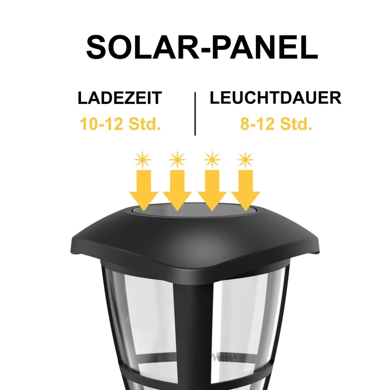 LED-Solargartenleuchte mit Spieß, 0,06 W, 6500 K