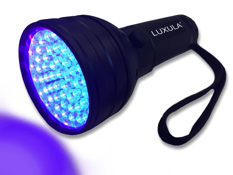 UV-LED-Taschenlampe, 395 nm, 51 LEDs, 3xAA (Mignon)