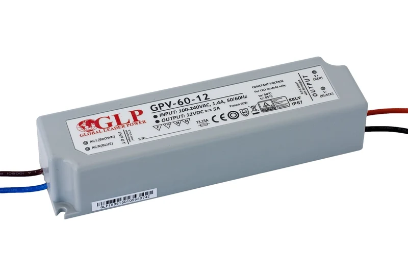 GPV-60: LED-Netzteil, 60 W Serie, IP67, 5 V DC, 8 A