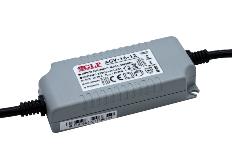 LED-Netzteil, 15,96 W, 12 V DC, 1,33 A, IP40