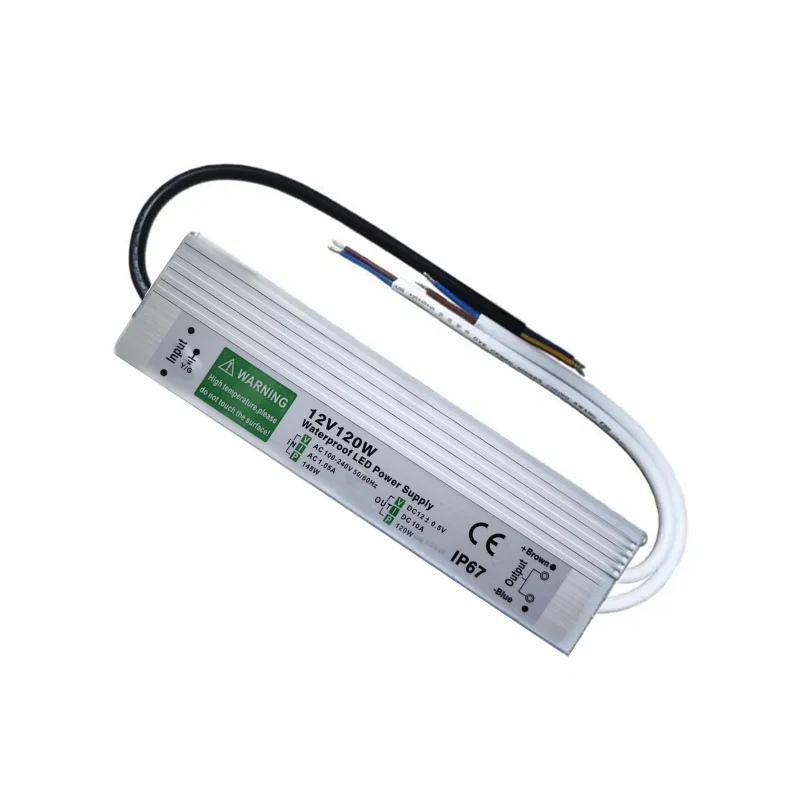 LED trafo 12 volt 10A | 120W | IP67 Wasserdicht netzteil~1092