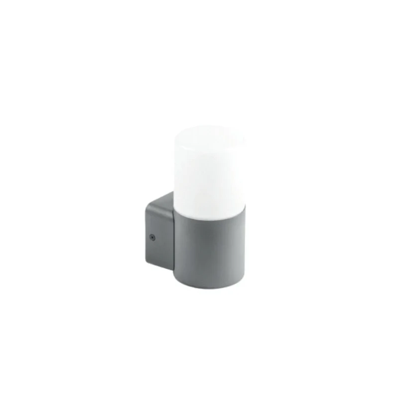 LED Wandleuchte E27, Gartenleuchte, IP44, einfach, graphit