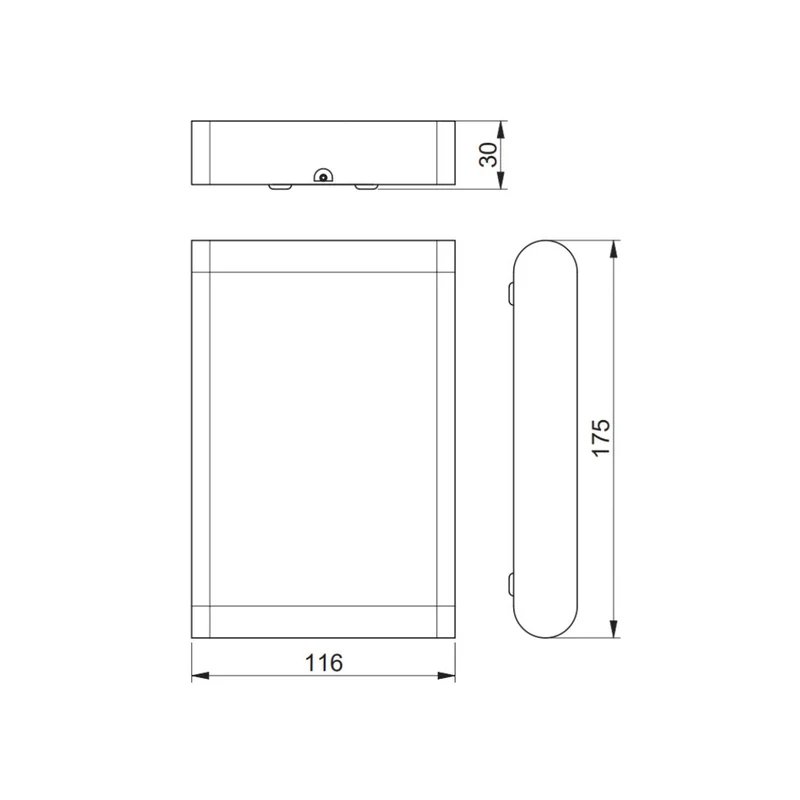LED-Wandleuchte, zweiseitig abstrahlend, 12W, 960lm, 4000K, IP54
