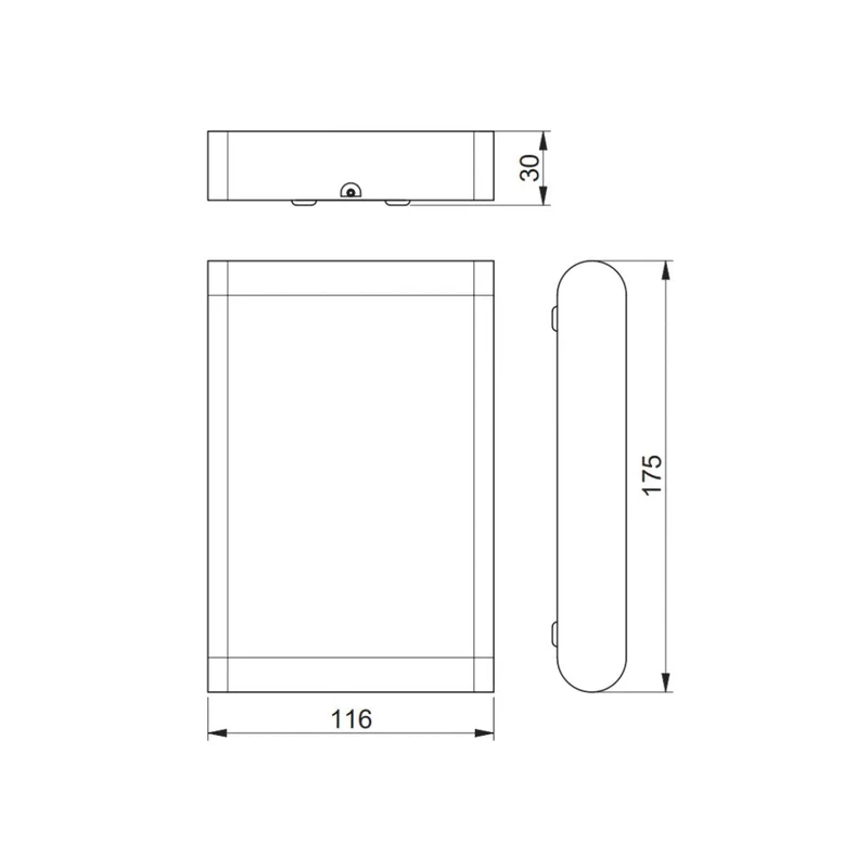 LED-Wandleuchte, zweiseitig abstrahlend, 12W, 960lm, 4000K, IP54