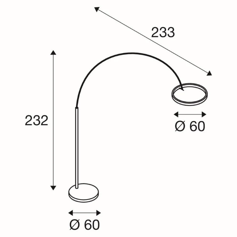 One Bow LED Ring Bogenlampe