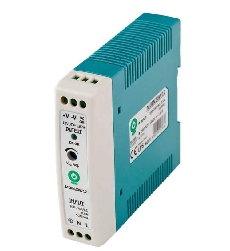 Schaltnetzteil, Hutschiene, 20 W, 24 V, 1 A