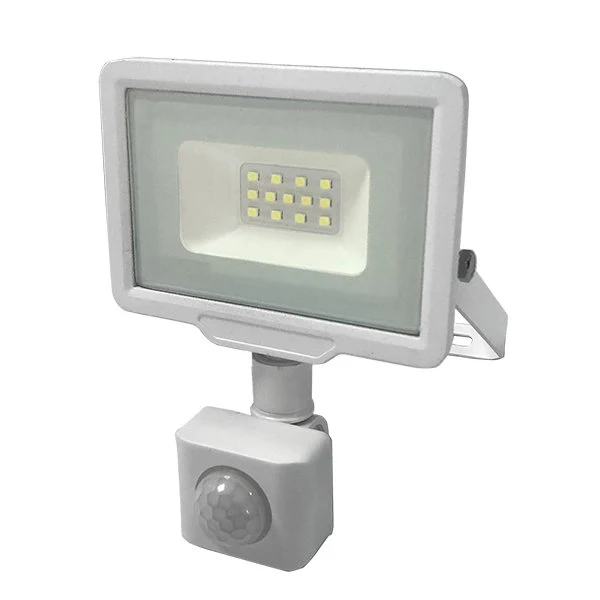 LED-Fluter, 10 W, 6000 K, IP65, Bewegungsmelder
