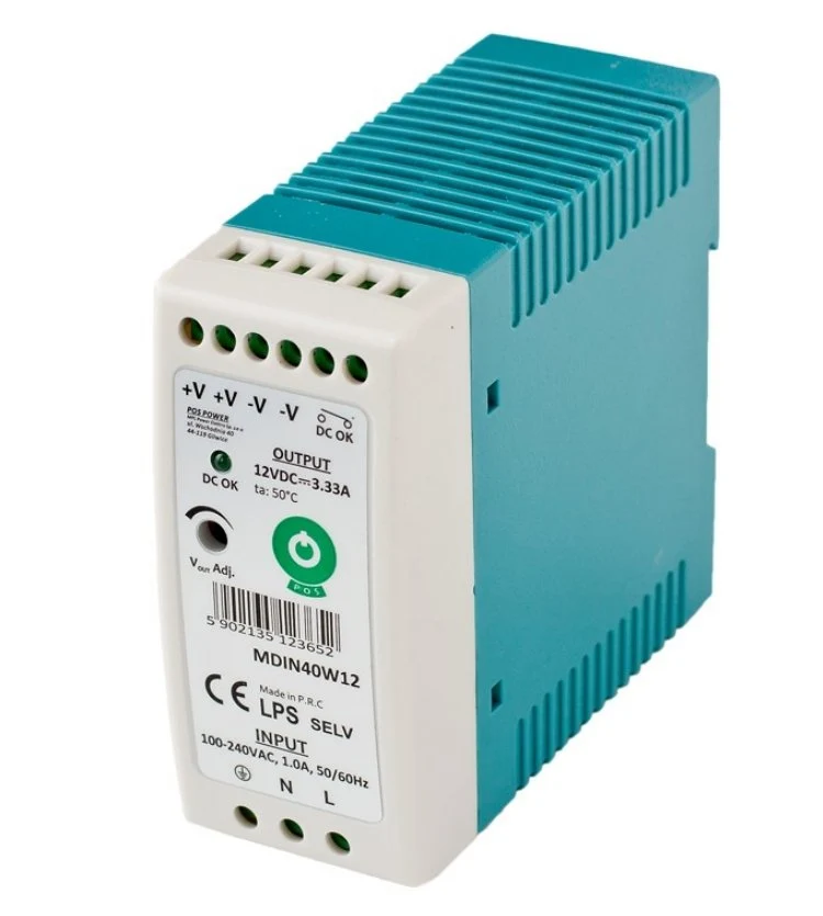 Schaltnetzteil, Hutschiene, 60 W, 12 V, 5 A