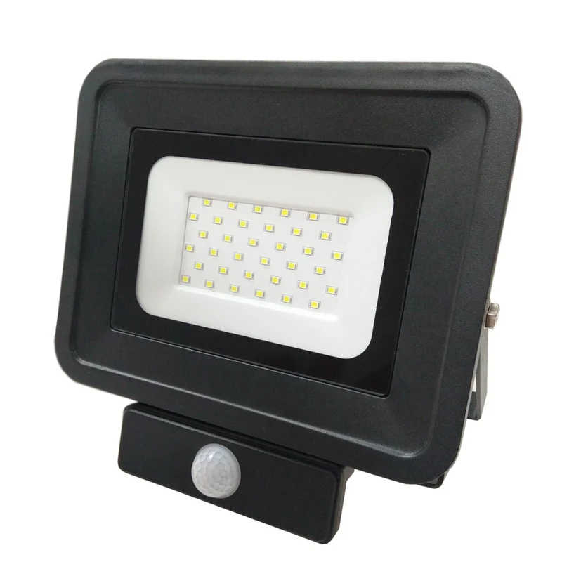 LED-Fluter, Bewegungsmelder, 30 W, 2250 lm, IP65, 2800K (warmweiß)