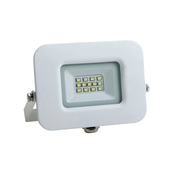 LED-Fluter, 10 W, 850 lm, slim, weiß, IP65, 6000K (kaltweiß)