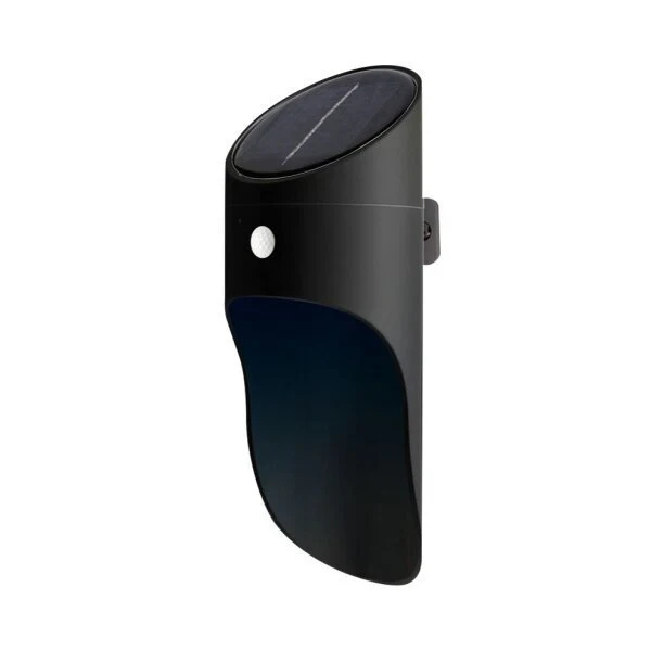 LED Solar Wandleuchte, 0,5 W, IP44, 60 lm, 4500 K, schwarz