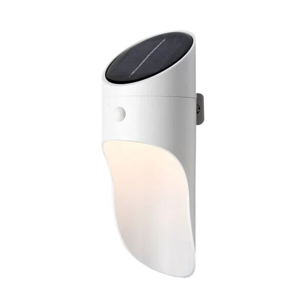 LED Solar Wandleuchte, 1 W, IP44, 60 lm, 4500 K, weiß