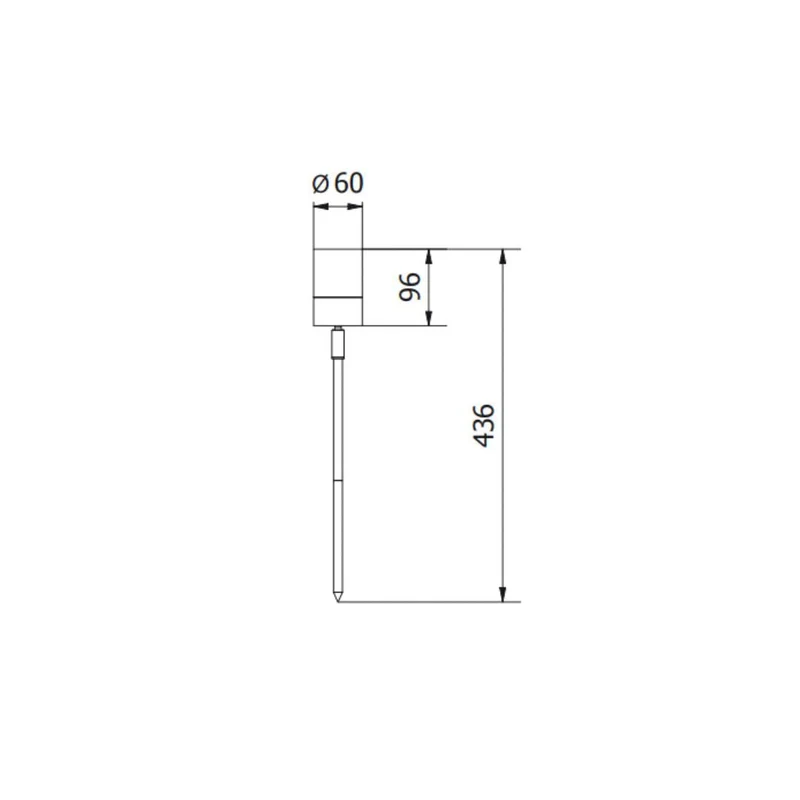 LED Gartenleuchte GU10 mit Stecker und Spieß, Gartenspot, IP44, schwarz