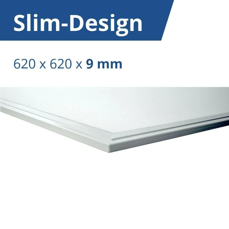 6er Pack LED-Panels, 36 W, 62x62 cm, 6000K