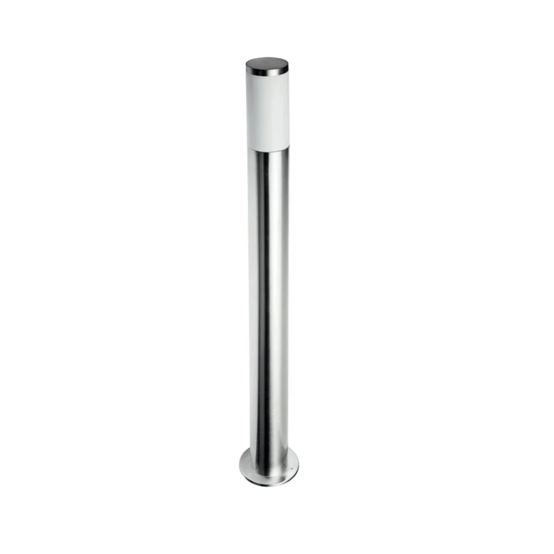 LED Gartenleuchte E27, Wegeleuchte, 100 cm Säule, IP44, Edelstahloptik