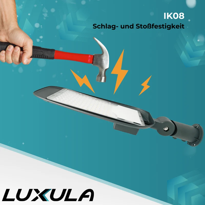 LED-Straßenleuchte, Wegeleuchte, 50 W, 5800 lm, 5000 K (neutralweiß), IP65, Ø48-60 mm