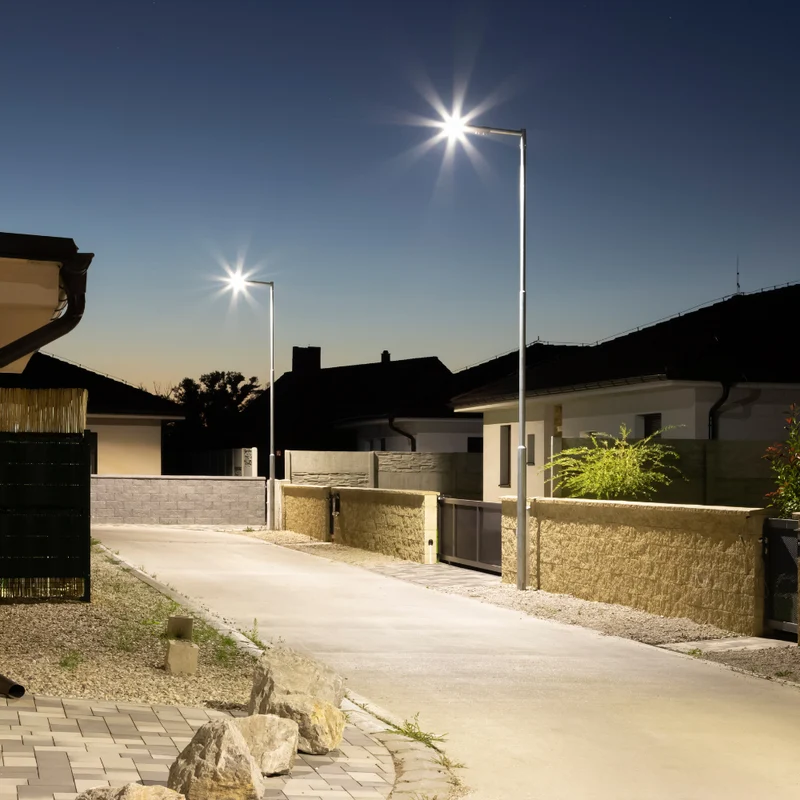 LED-Straßenleuchte, Wegeleuchte, 50 W, 5800 lm, 5000 K (neutralweiß), IP65, Ø48-60 mm