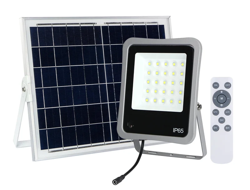 Solar-LED-SMD-Fluter mit Fernbedienung, 20 W, 1800 lm, IP65, 6000 K