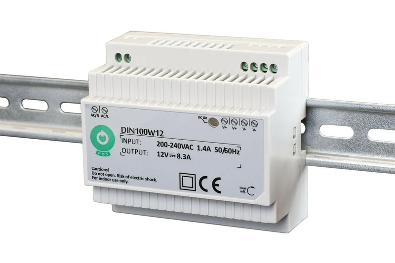 DIN100: Schaltnetzteil, Hutschiene 100 W Serie, Konstantspannung, 24 V DC / 4,15 A