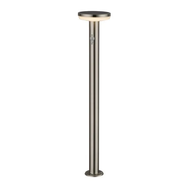 LED-Solarleuchte, Sockelwegeleuchte, 4,4 W, Bewegungsmelder, rund