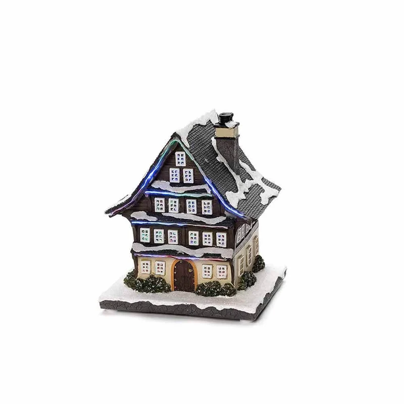 LED Winterhaus batteriebetrieben & 3 mehrfarbigen Leuchtdioden