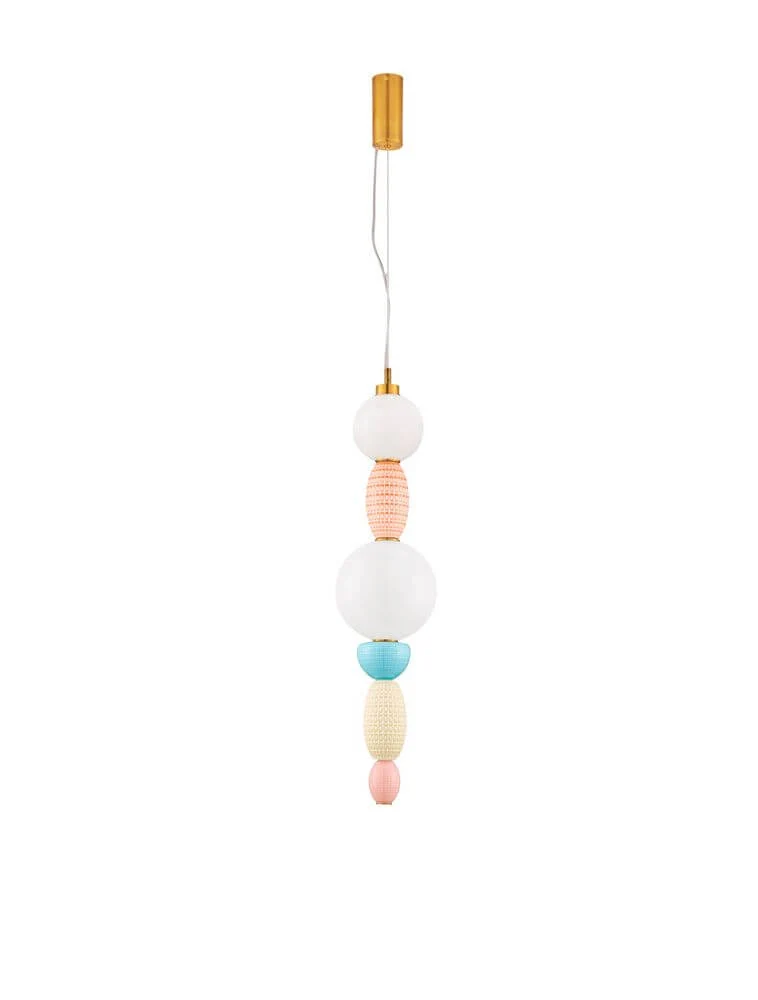 Obrie LED Pendelleuchte 2-flammig Ø 20cm 3000K Gold, Blau, Rosa, Weiß