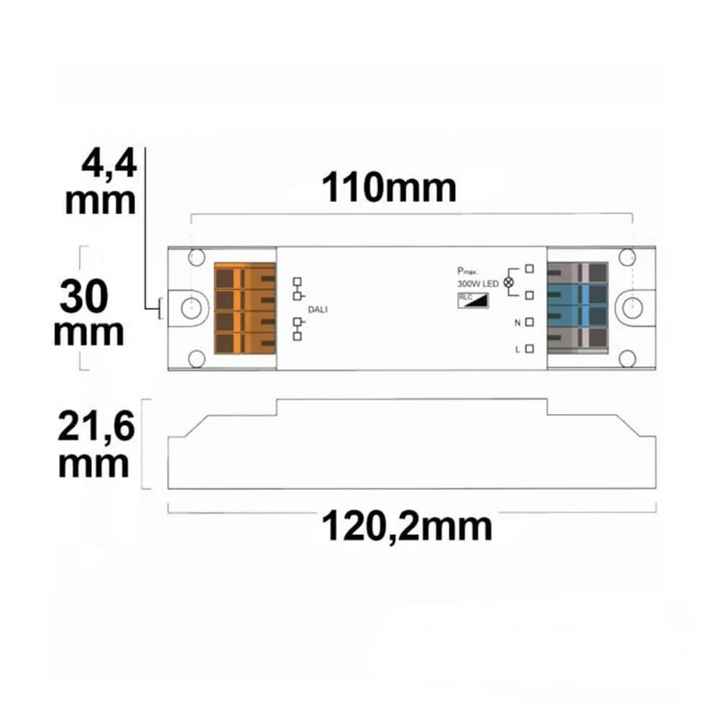 DALI-Universal-Dimmaktor 230V 10-300W