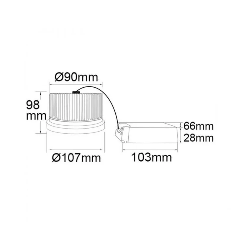 LED für Bäckerei fokussierbar 35°-50° Warmweiß 2760K 2516lm 30W