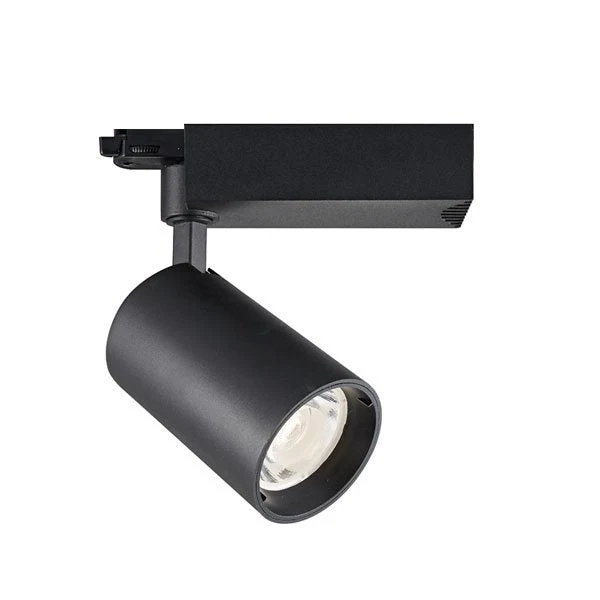 LED-Schienenleuchte, 3-Phasen, 25W, 24°, 2750 Lumen, schwarz