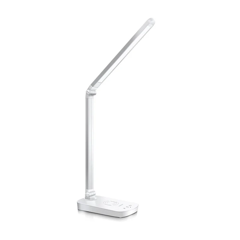 LED-Tischlampe, 5 W, dimmbar, silber, inkl. induktiver Lademöglichkeit