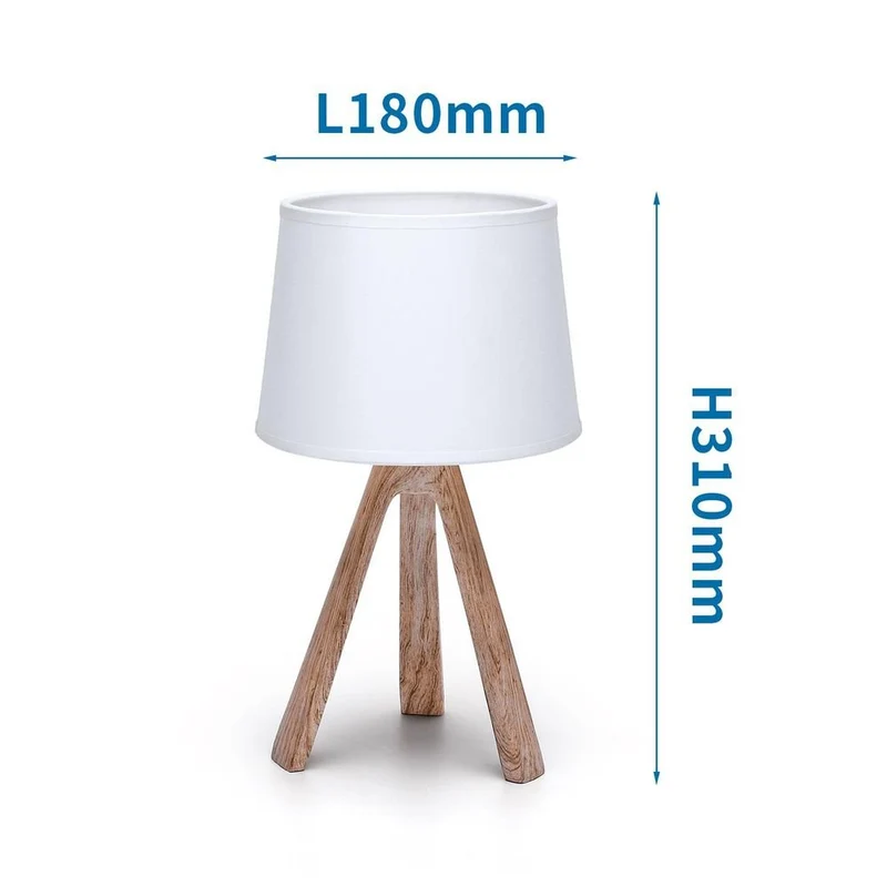 Exklusive Harzdekor-Tischlampe mit braunem Lampenfuß und weißem Stoffschirm
