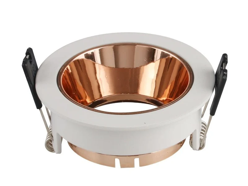 Einbaurahmen für GU10- /MR16-Leuchtmittel, rund, rose-gold Reflektor