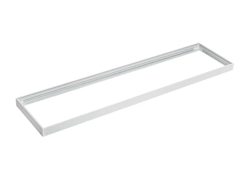 Aufbaurahmen für LED Panel 120x30, weiß