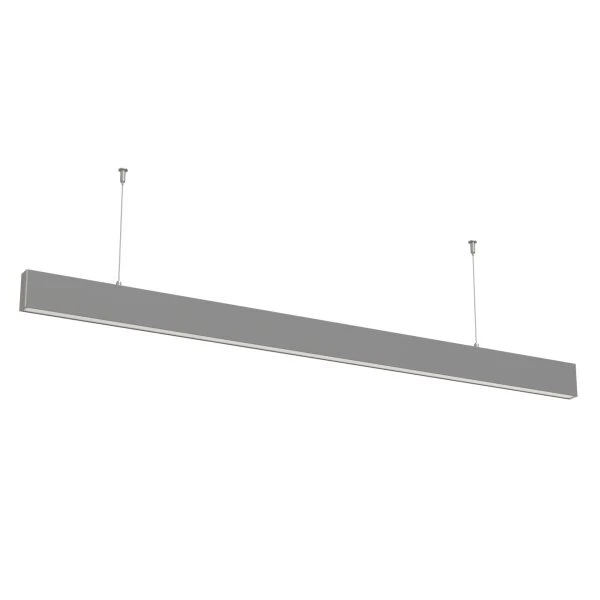 LED-Linear Büro-/Tresenleuchte up-down 50 W, 4000 K, silber